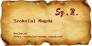 Szokolai Magda névjegykártya